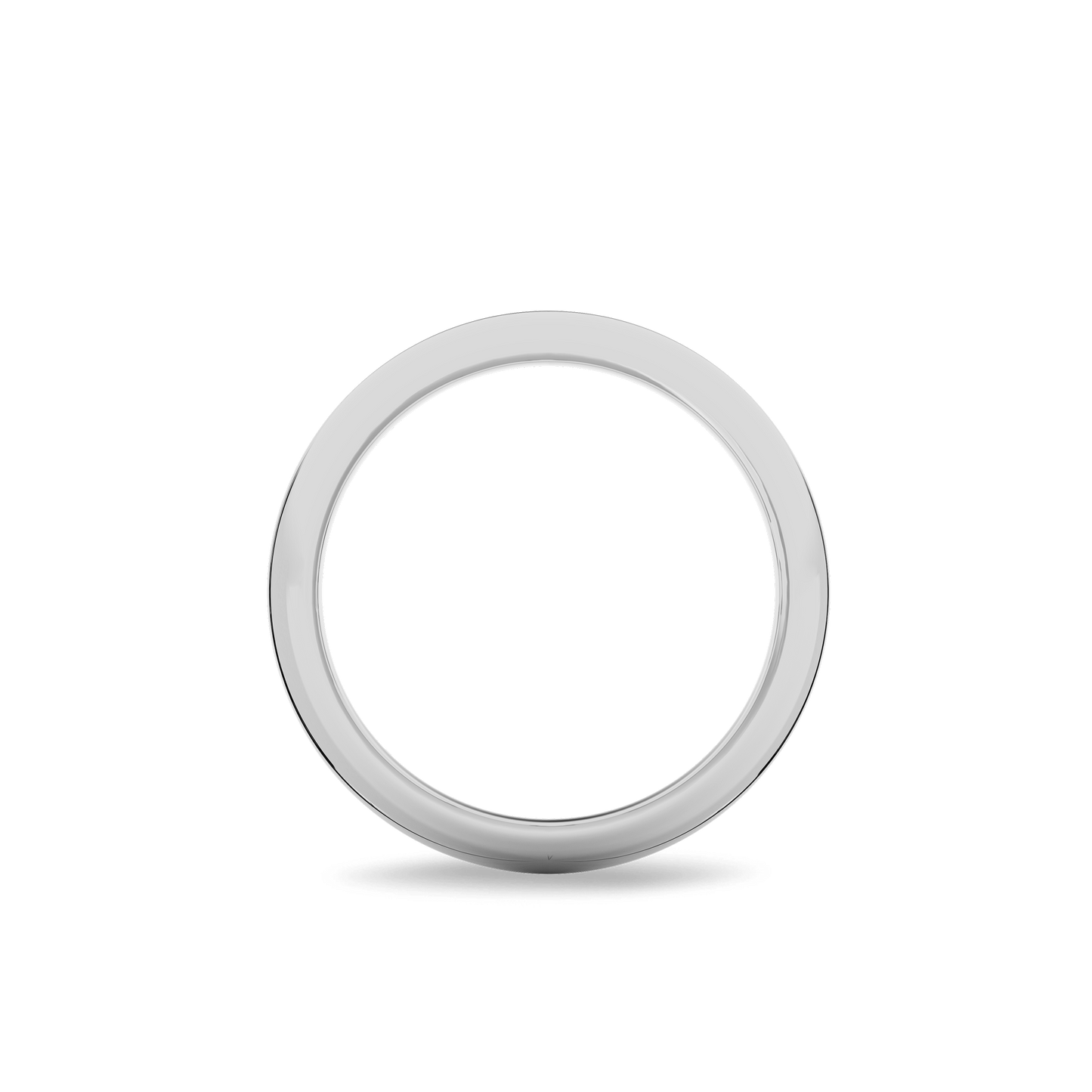14K White Gold Classic Wedding band