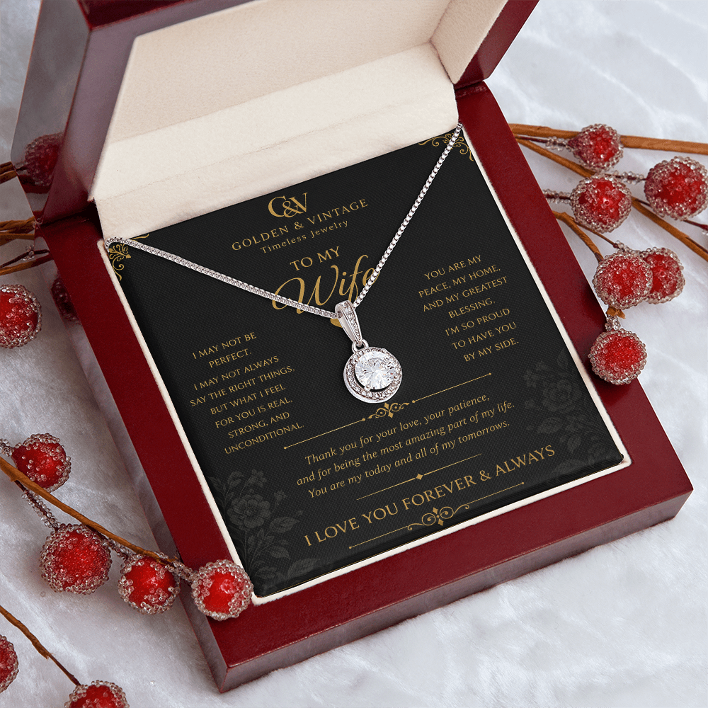 To My Wife – Forever Love Eternal Hope Necklace