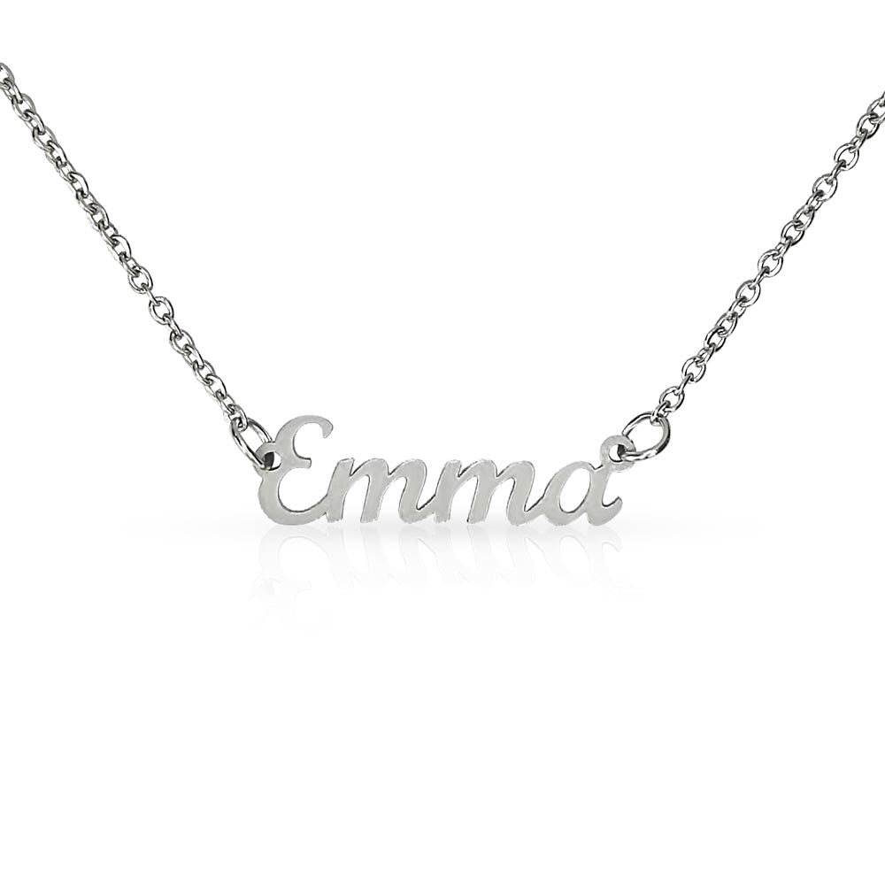 Golden and Vintage Elegant Custom Name Necklace – A Timeless Personalized Gift