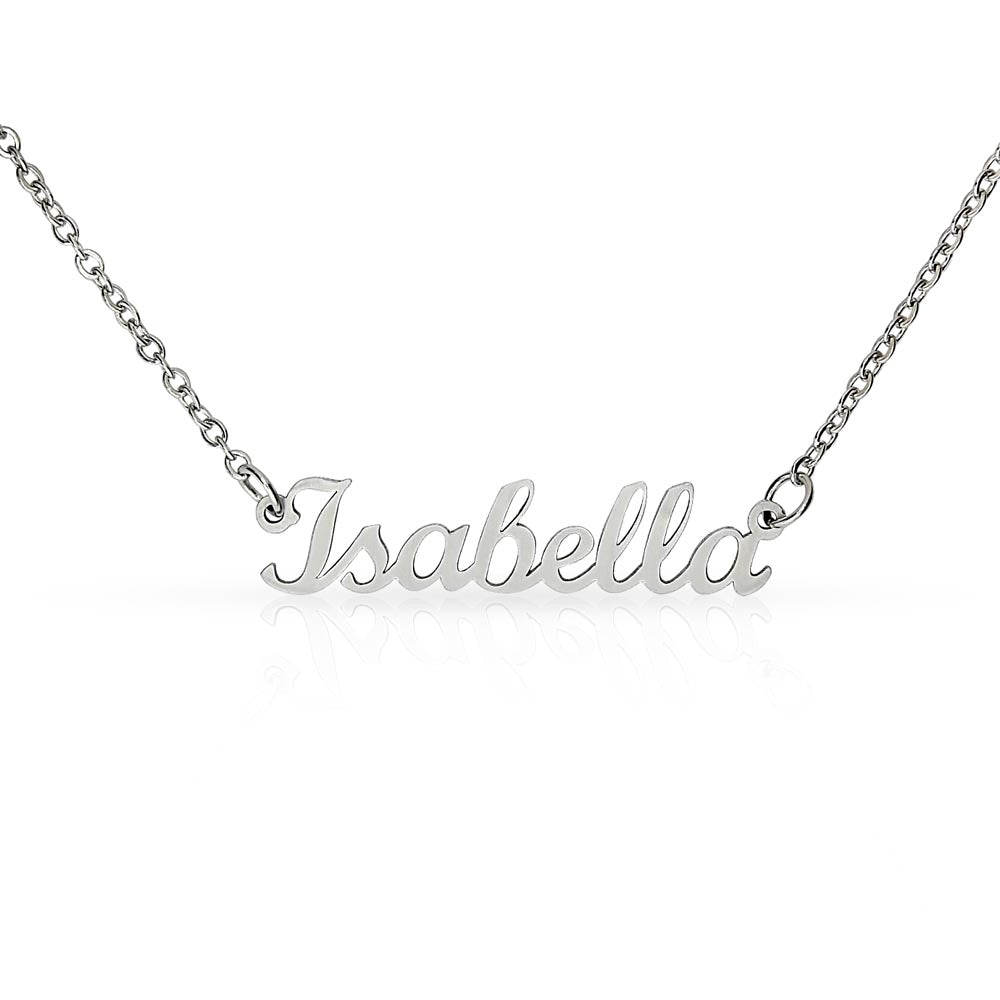Golden and Vintage Elegant Custom Name Necklace – A Timeless Personalized Gift