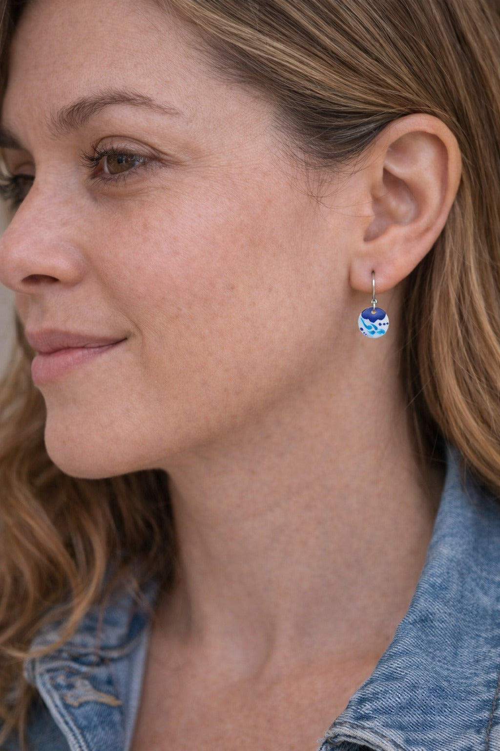 Minakari Earrings Design 1001 – Hand-Painted Persian Enamel Jewelry