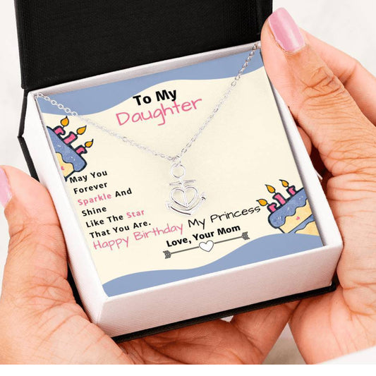 Amazing Anchor Heart Pendant Necklace Birthday Gift From Mom to Daughter!