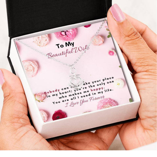 Amazing Anchor Heart Love Pendant Necklace Gift For Wife!