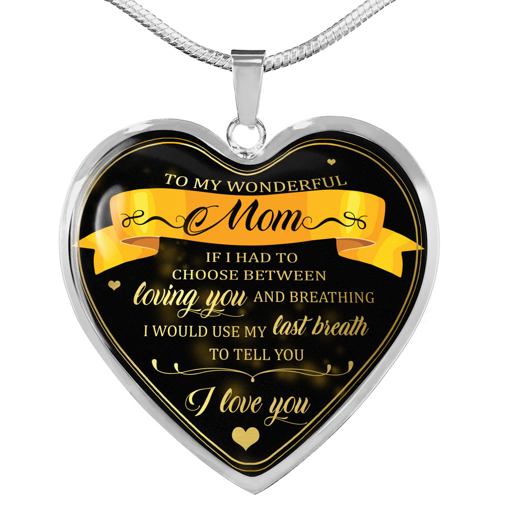 Amazing Customized Pendant Necklace Gift for Moms, Pendant Necklace for Wife, Necklace For Birthday