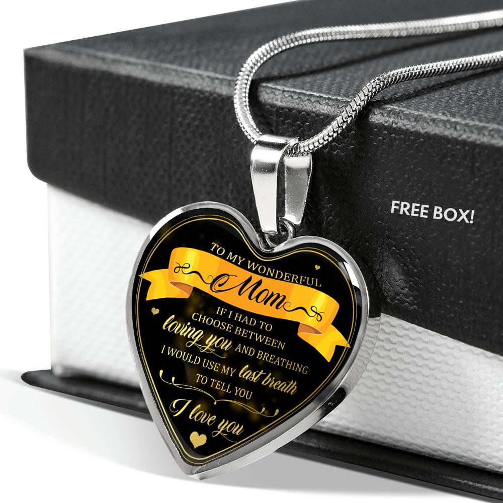 Amazing Customized Pendant Necklace Gift for Moms, Pendant Necklace for Wife, Necklace For Birthday