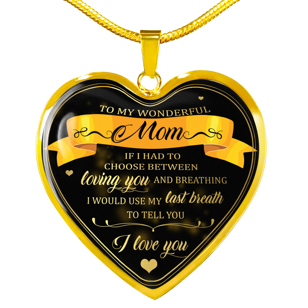 Amazing Customized Pendant Necklace Gift for Moms, Pendant Necklace for Wife, Necklace For Birthday