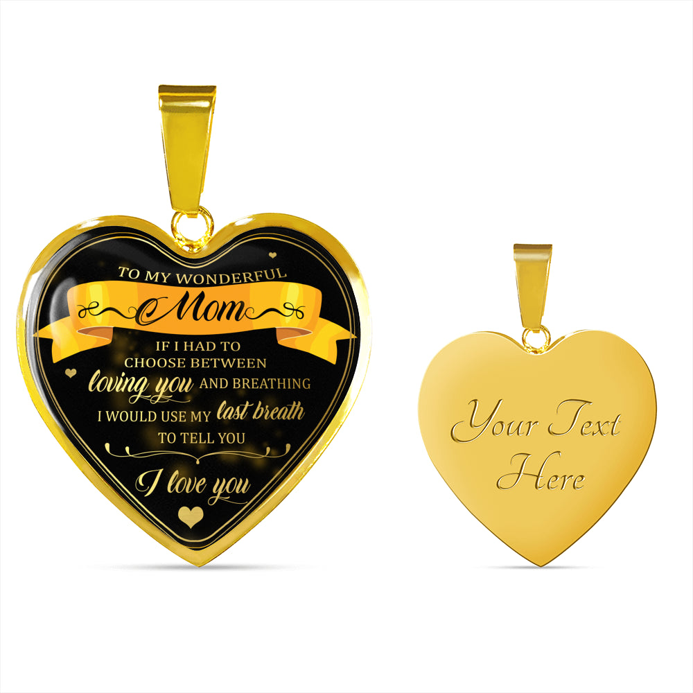 Amazing Customized Pendant Necklace Gift for Moms, Pendant Necklace for Wife, Necklace For Birthday