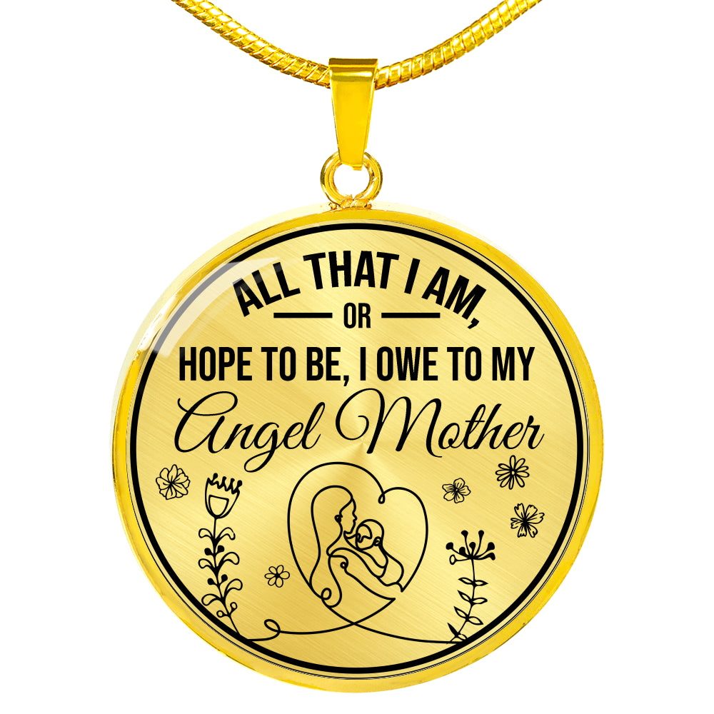 All I Hope to be I Owe You Mom!