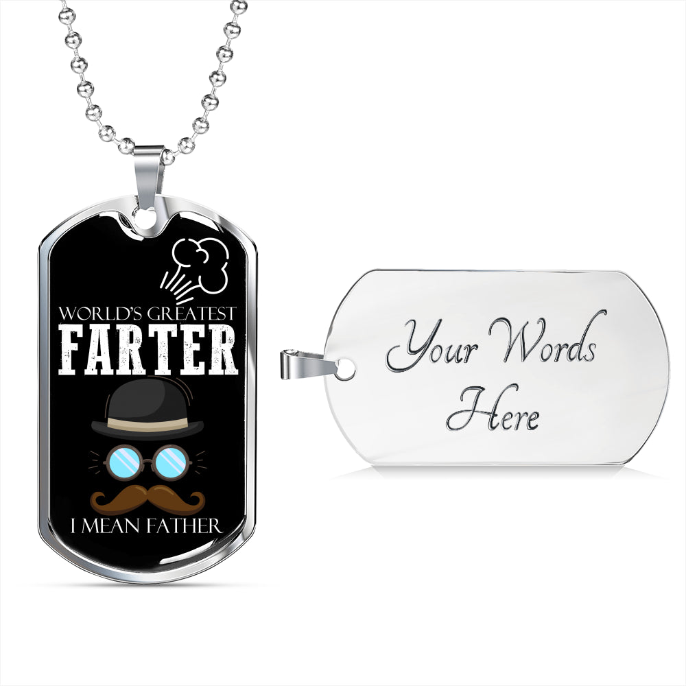 The World Greatest Father Luxury Gift Tag For Fathers!