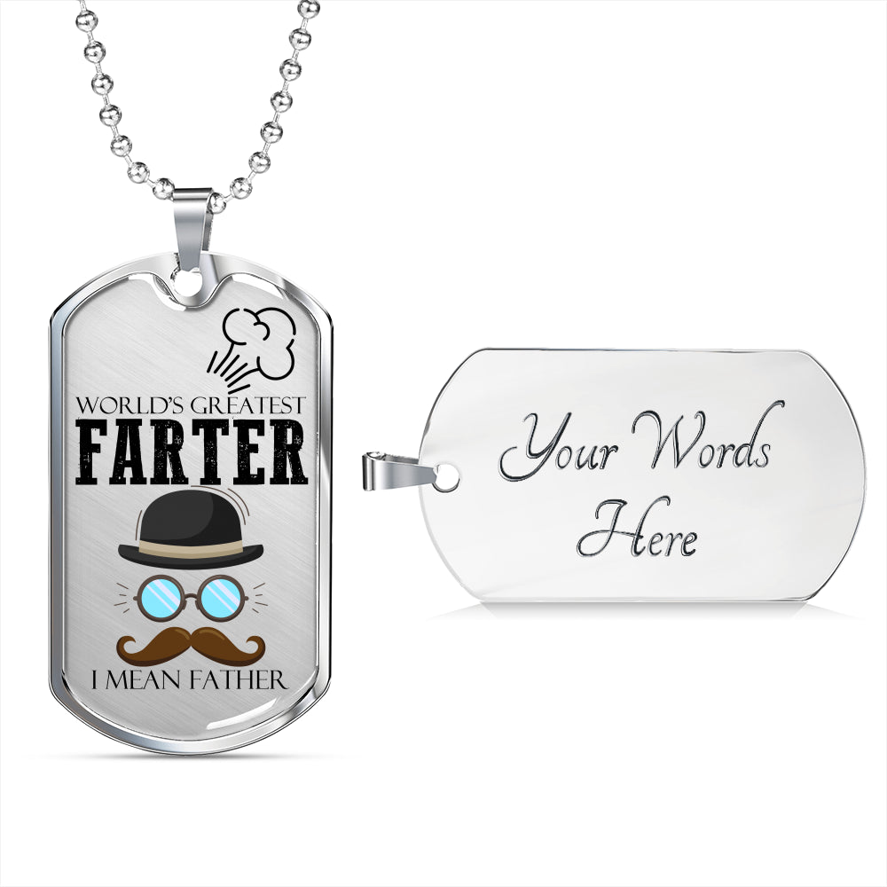 World's Greatest Father Luxury Gift Tag For Fathers!