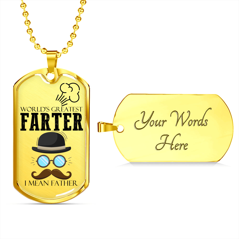 World's Greatest Father Luxury Gift Tag For Fathers!