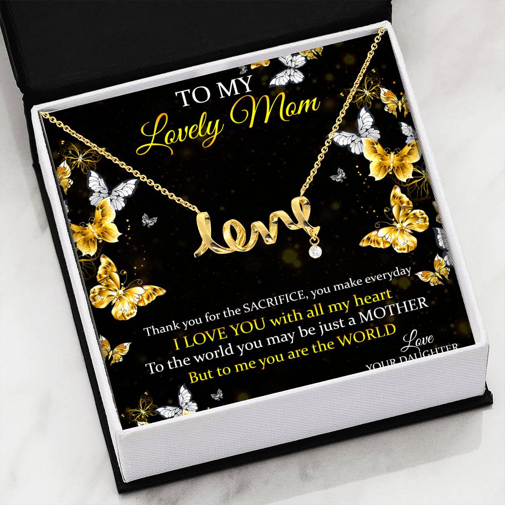 Scripted Love Mothers Day Pendant!