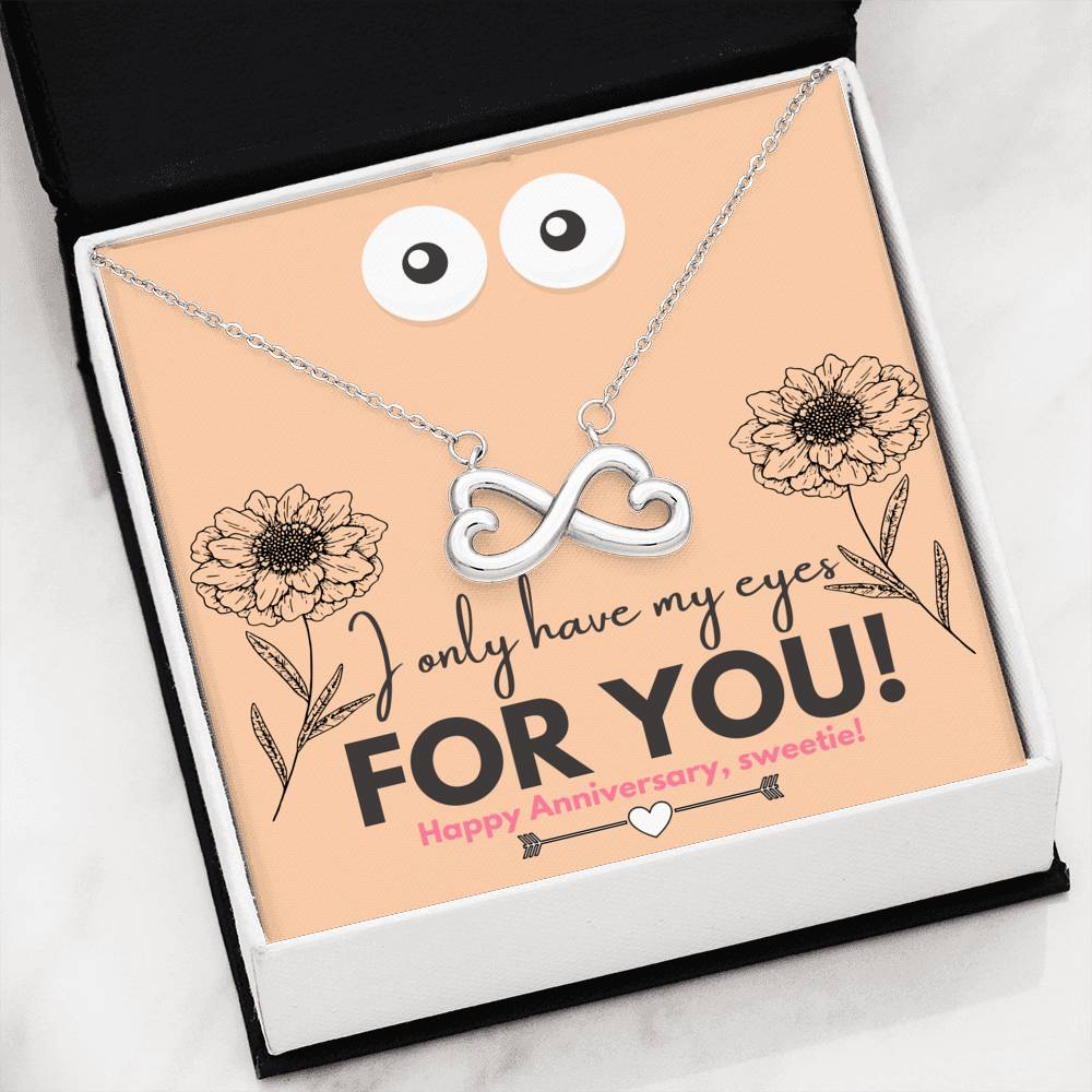 Amazing Anniversary Infinite Heart Pendant Necklace Gift!