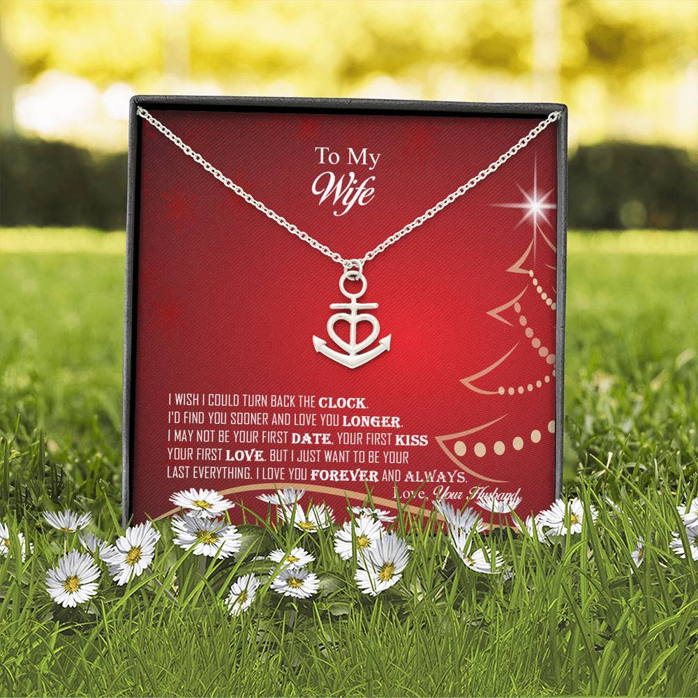 Amazing Anchor Love Pendant Necklace Christmas Gift For Wife!
