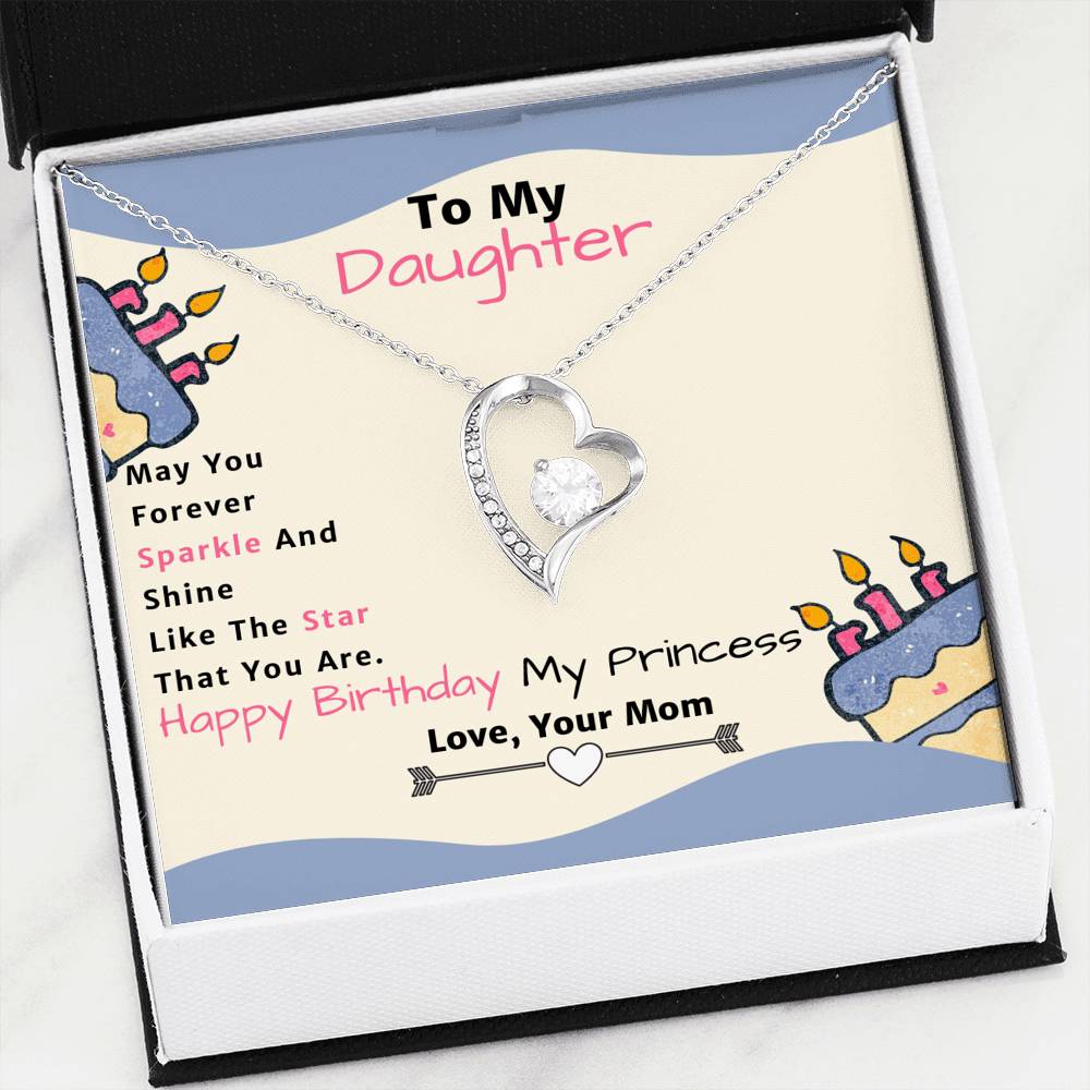 Amazing Forever Love Pendant Necklace Gift From Mom to Daughter!
