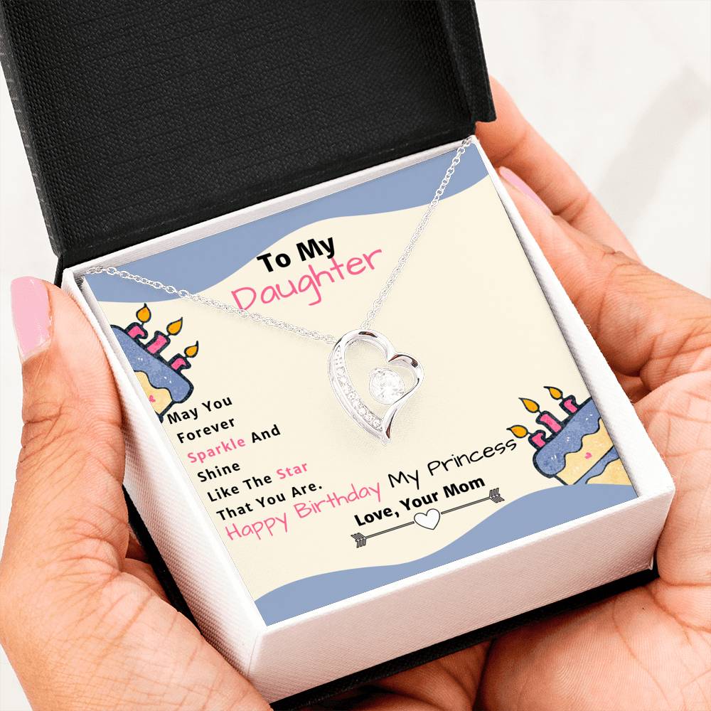 Amazing Forever Love Pendant Necklace Gift From Mom to Daughter!