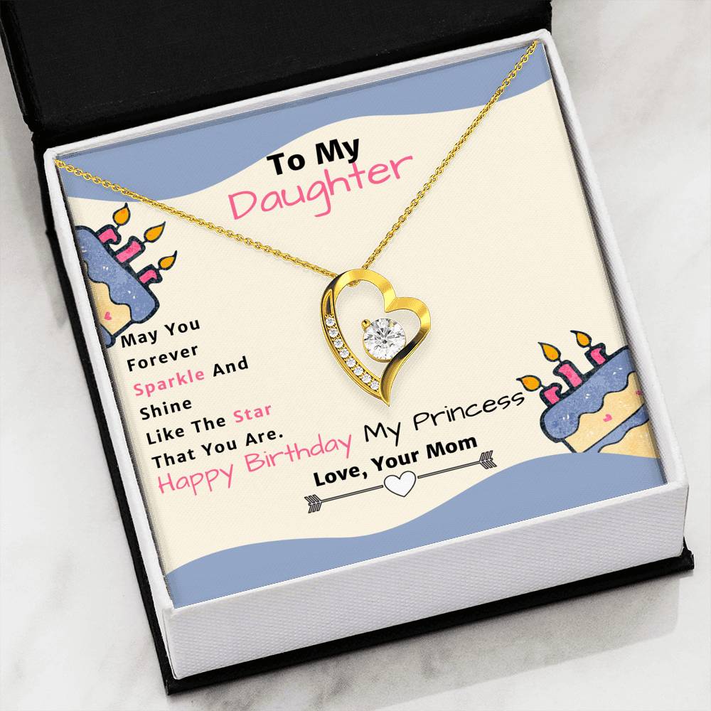 Amazing Forever Love Pendant Necklace Gift From Mom to Daughter!