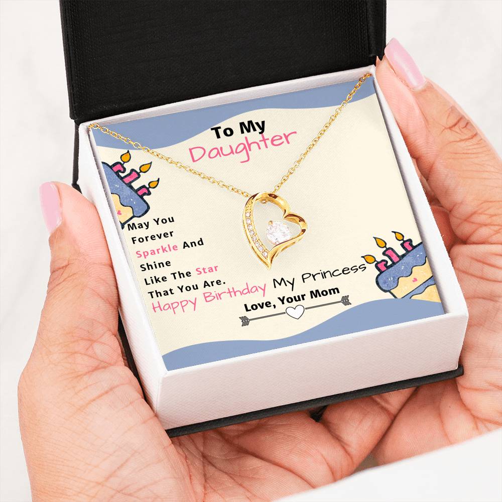Amazing Forever Love Pendant Necklace Gift From Mom to Daughter!