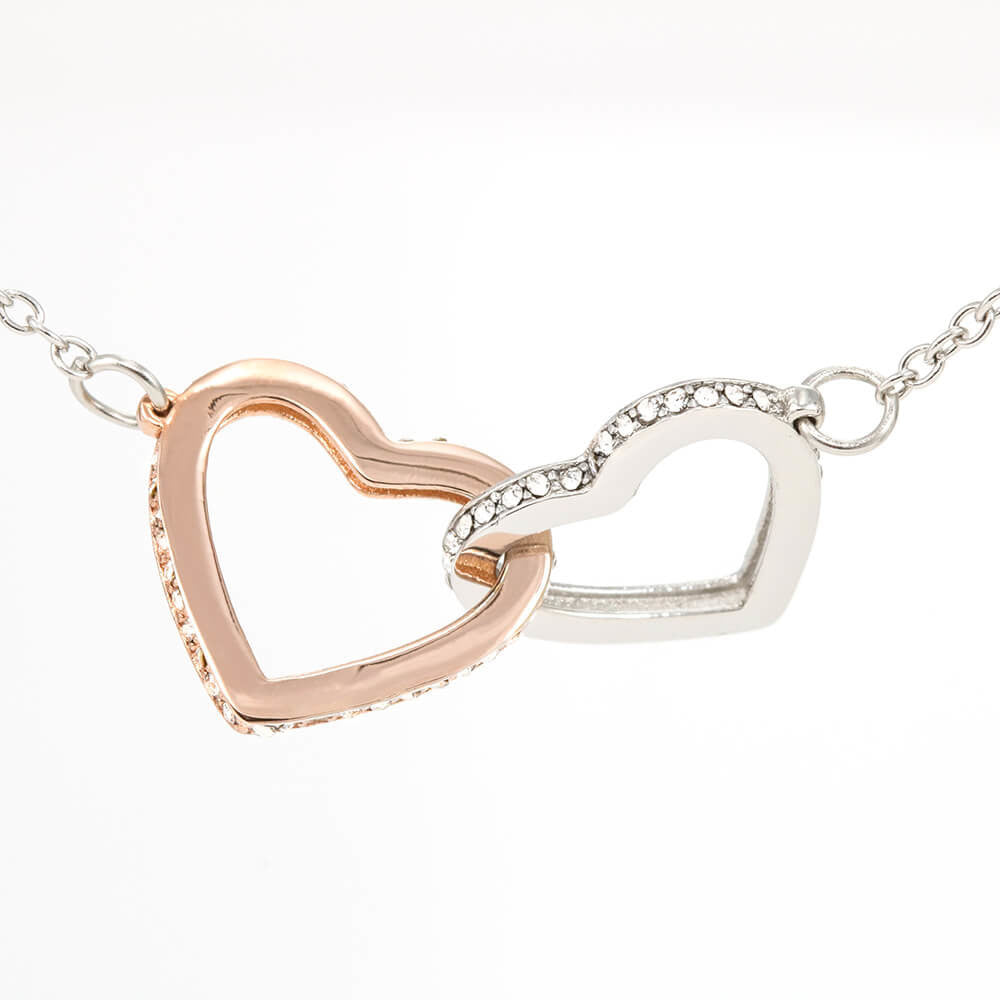 Amazing Anniversary Interlocking Heart Pendant Necklace Gift!