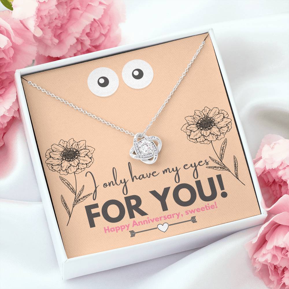 هدیه سالگرد گردنبند آویز گره عشق شگفت انگیز برای همسر!