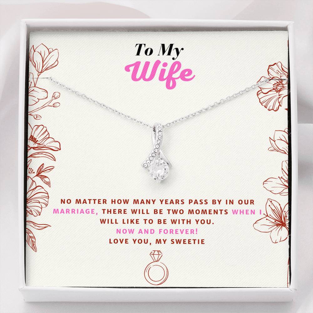 Alluring Beauty Necklace Anniversary Gift for Wife!
