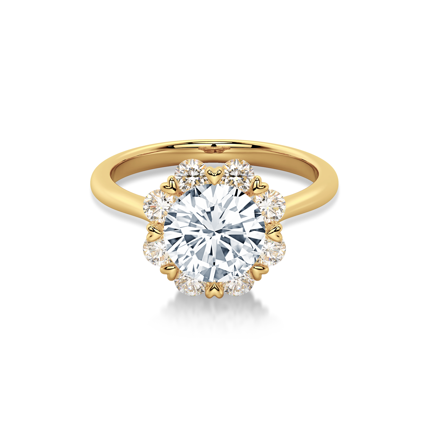 Bouquet Ring Round 18K Yellow Gold