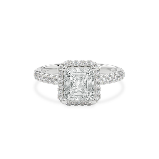 Elara Infinity Engagement Ring Radiant•White Gold
