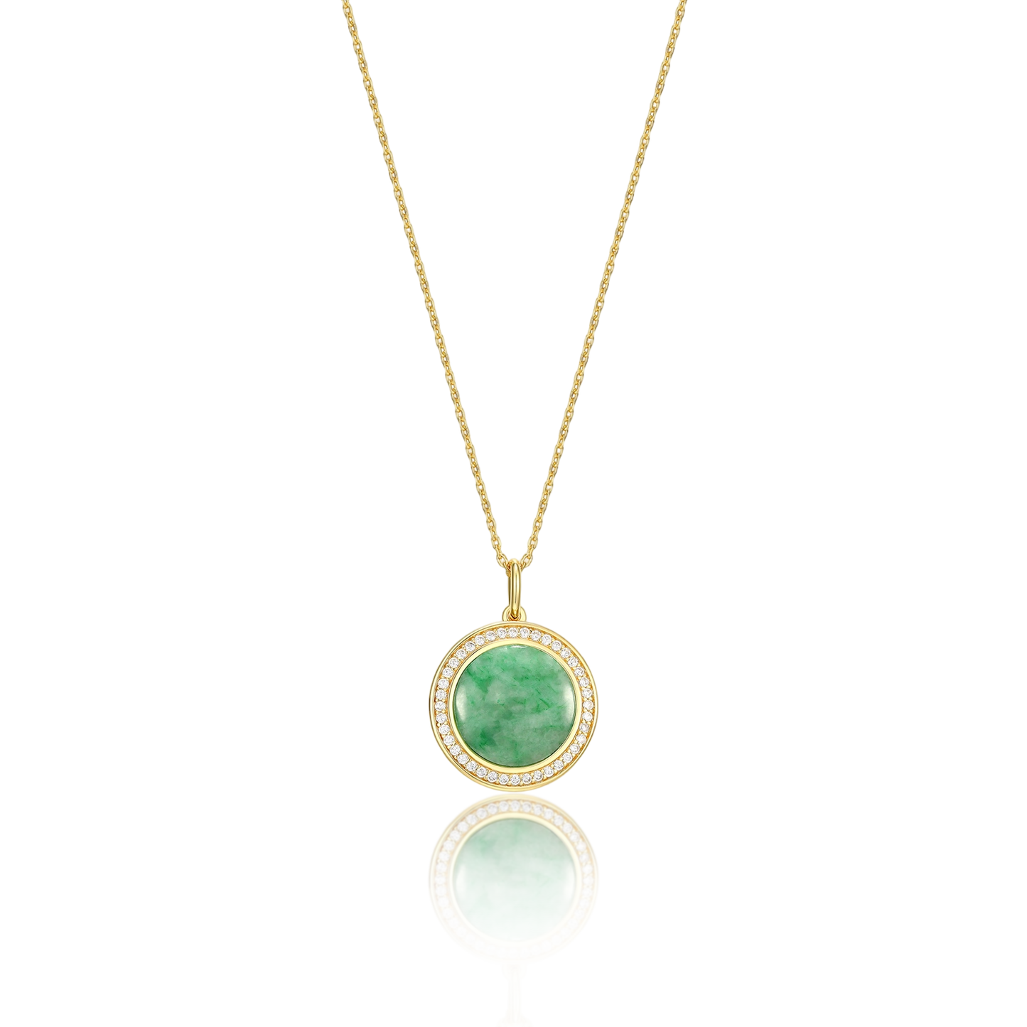 18K Gold Plated Legacy Jade Locket SN004BR