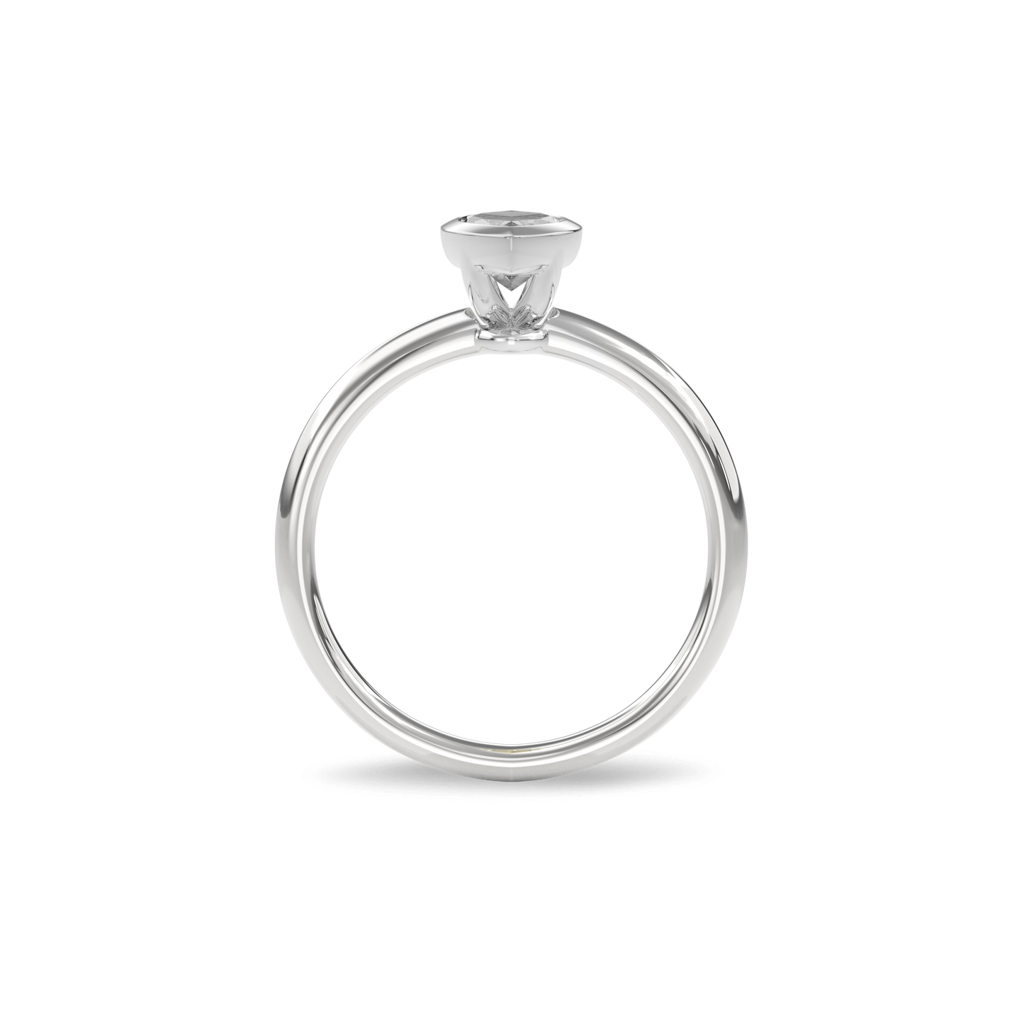 Bezel Ring Marquise•White Gold
