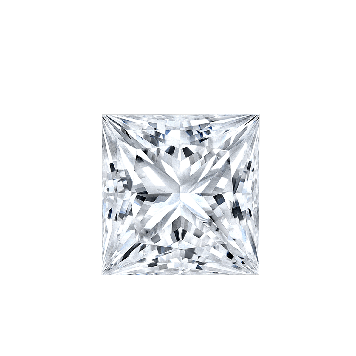 Dia Solitaire Engagement Ring Princess•White Gold