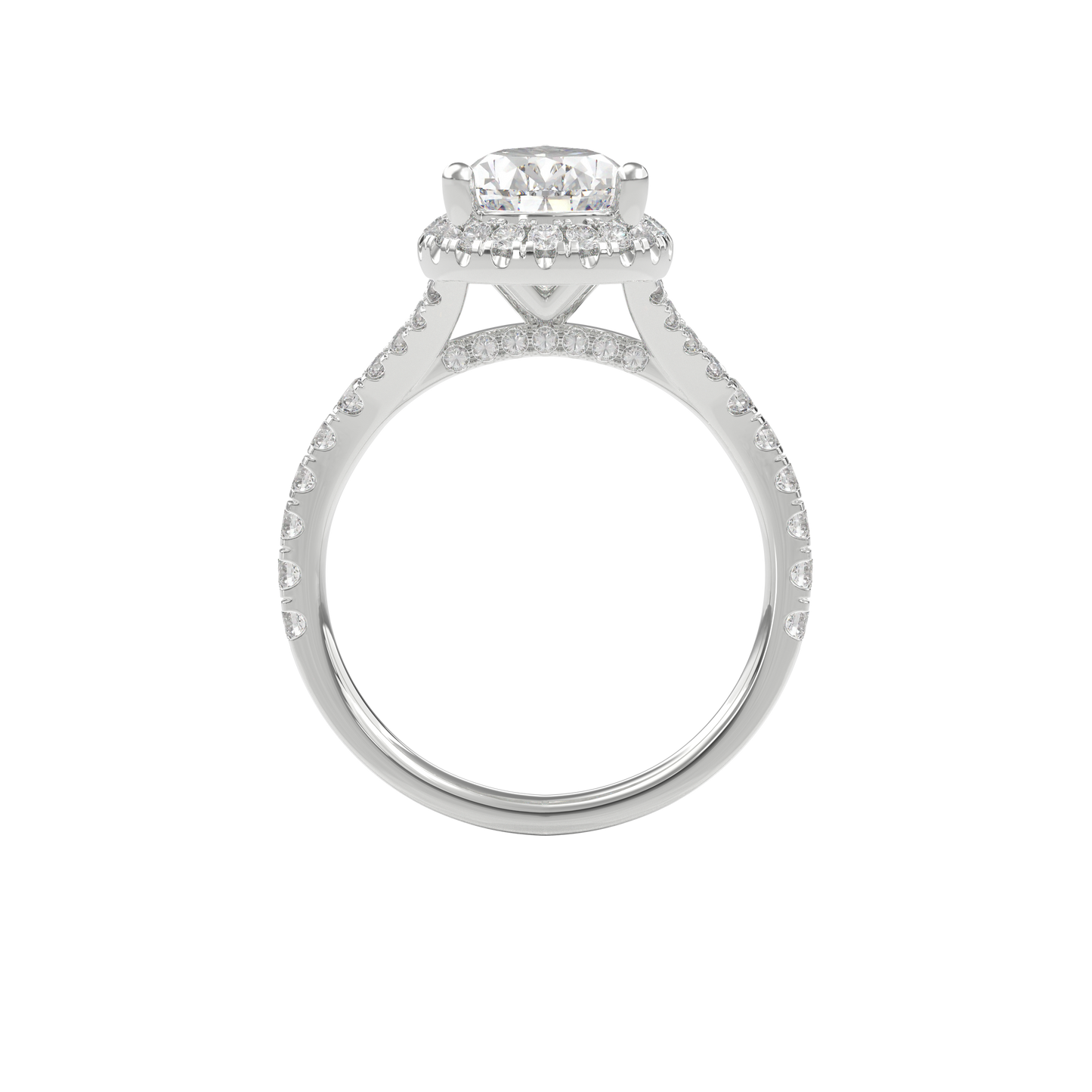 Elara Vintage Inspired Engagement Ring Pear•White Gold