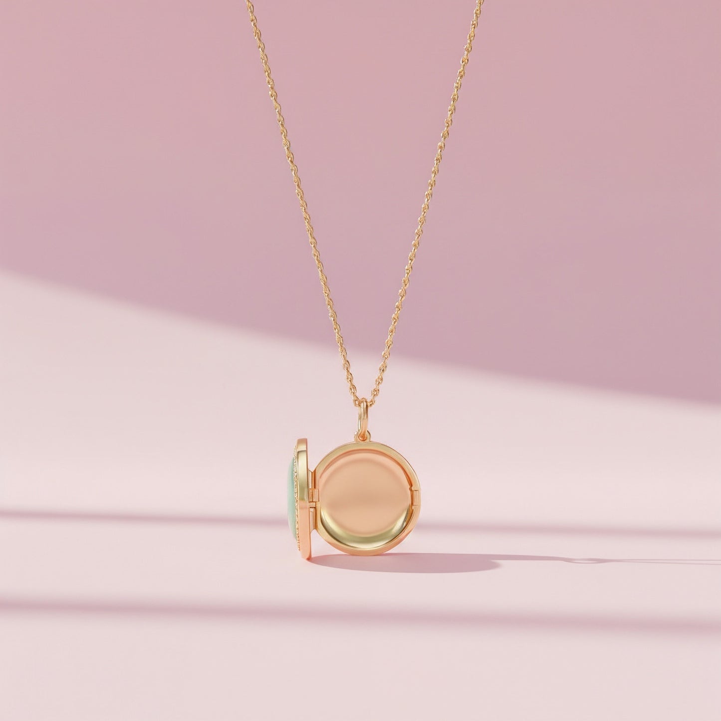 18K Gold Plated Legacy Jade Locket SN004BR