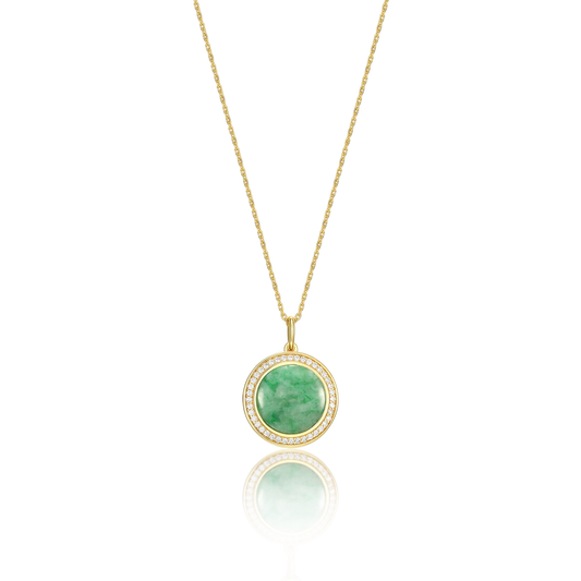 18K Gold Plated Legacy Jade Locket SN004G