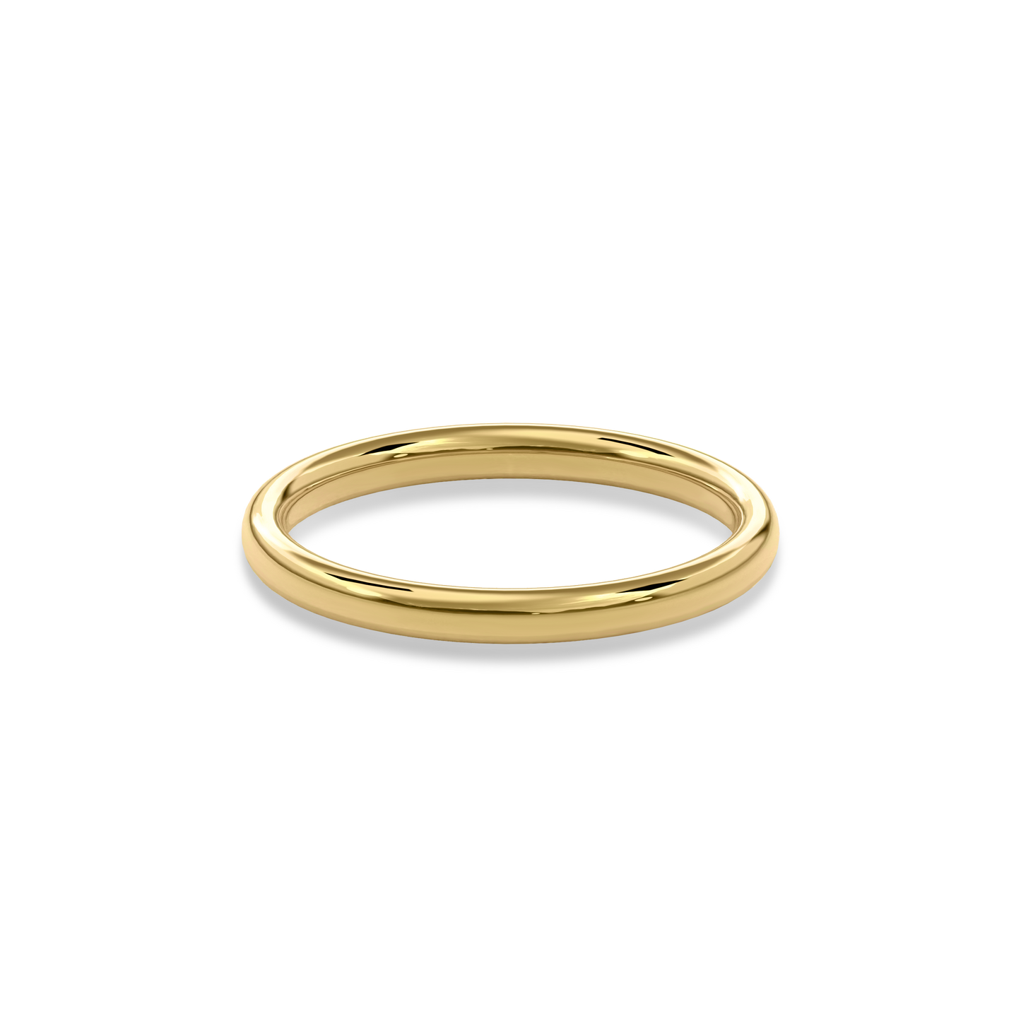 Wedding Bands Round Band 2mm•Yellow Gold