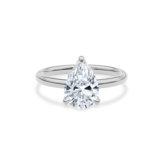 Dia Solitaire Engagement Ring Pear•White Gold