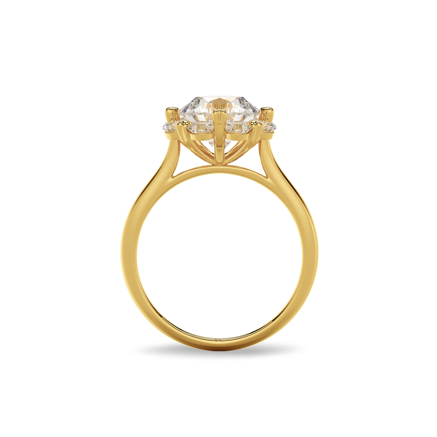 Bouquet Ring Round 18K Yellow Gold