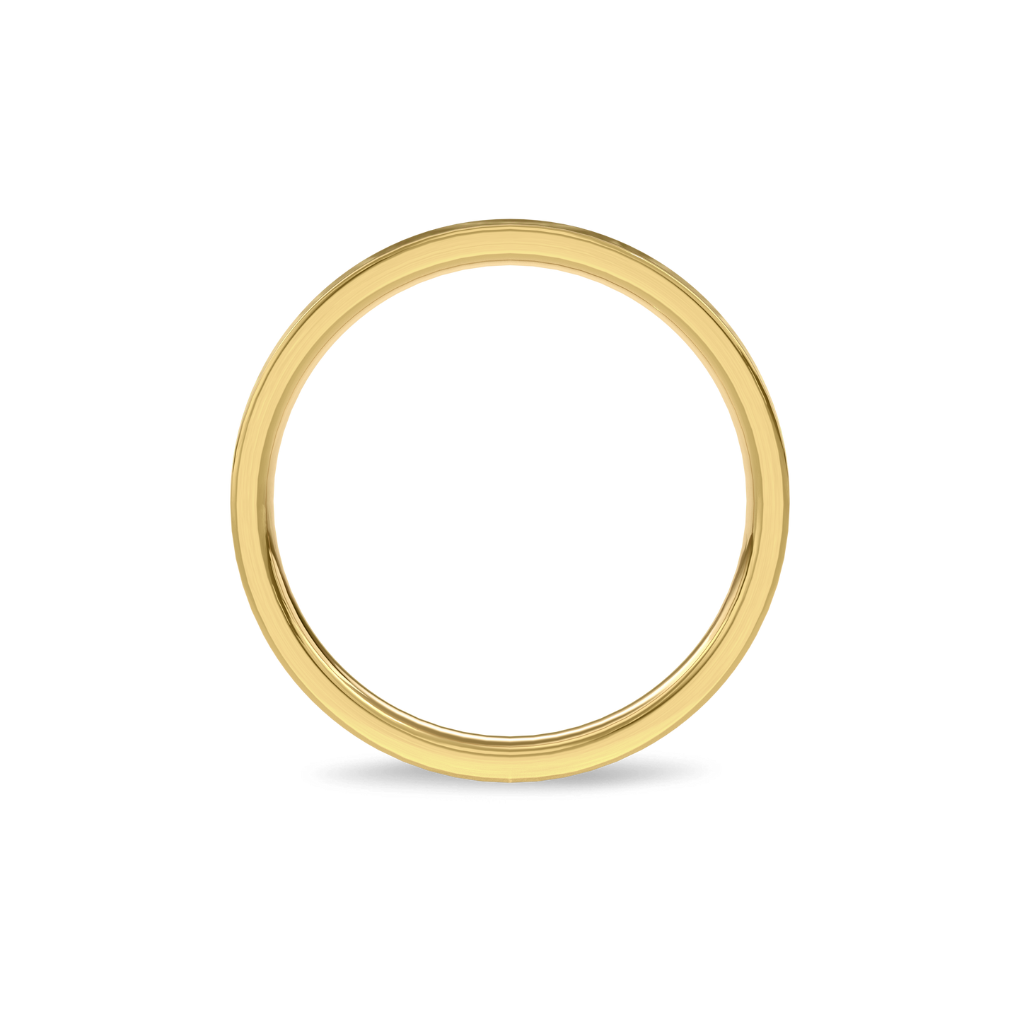 Wedding Bands Flat Band 4mm•Yellow Gold