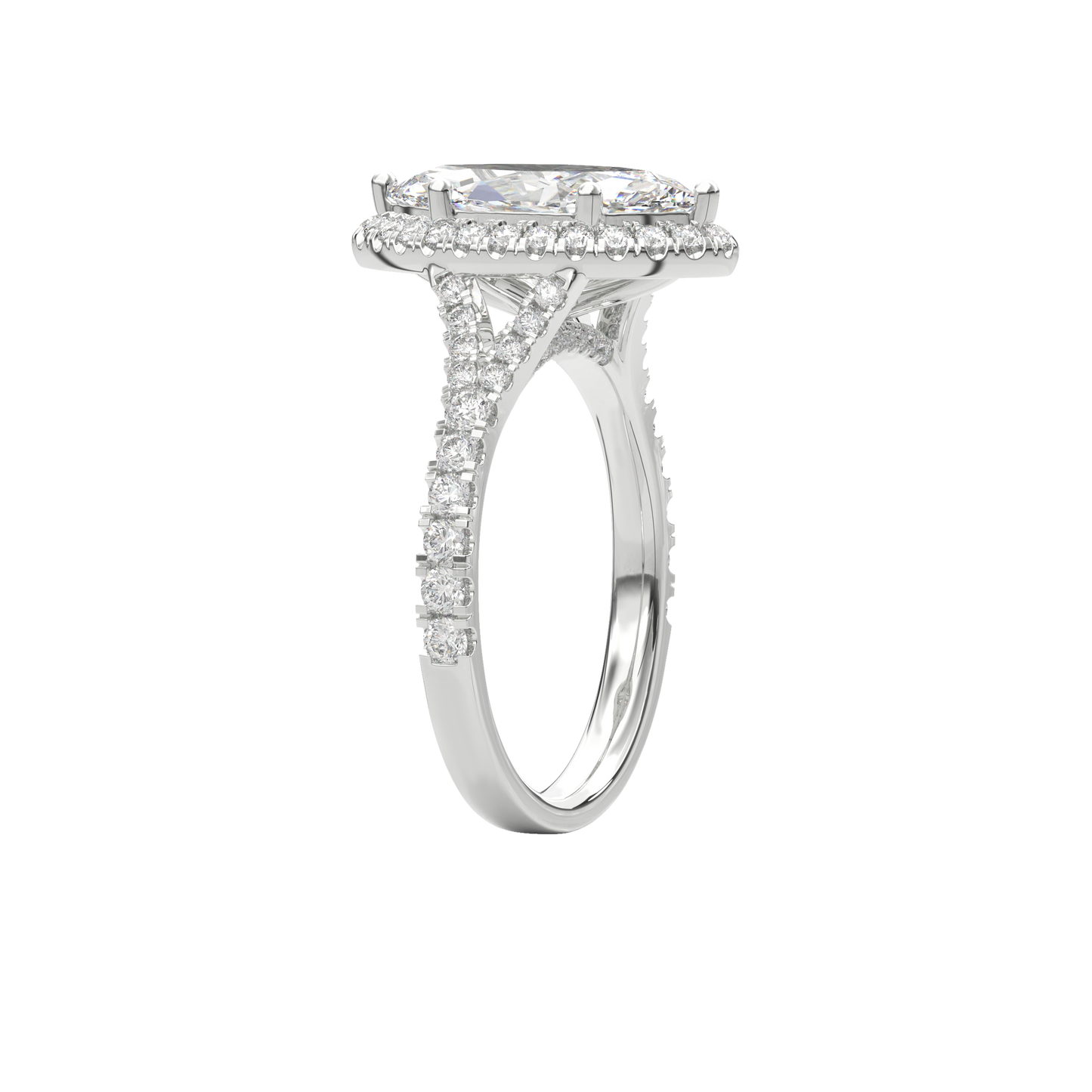 Elara Vintage Inspired Engagement Ring Marquise•White Gold