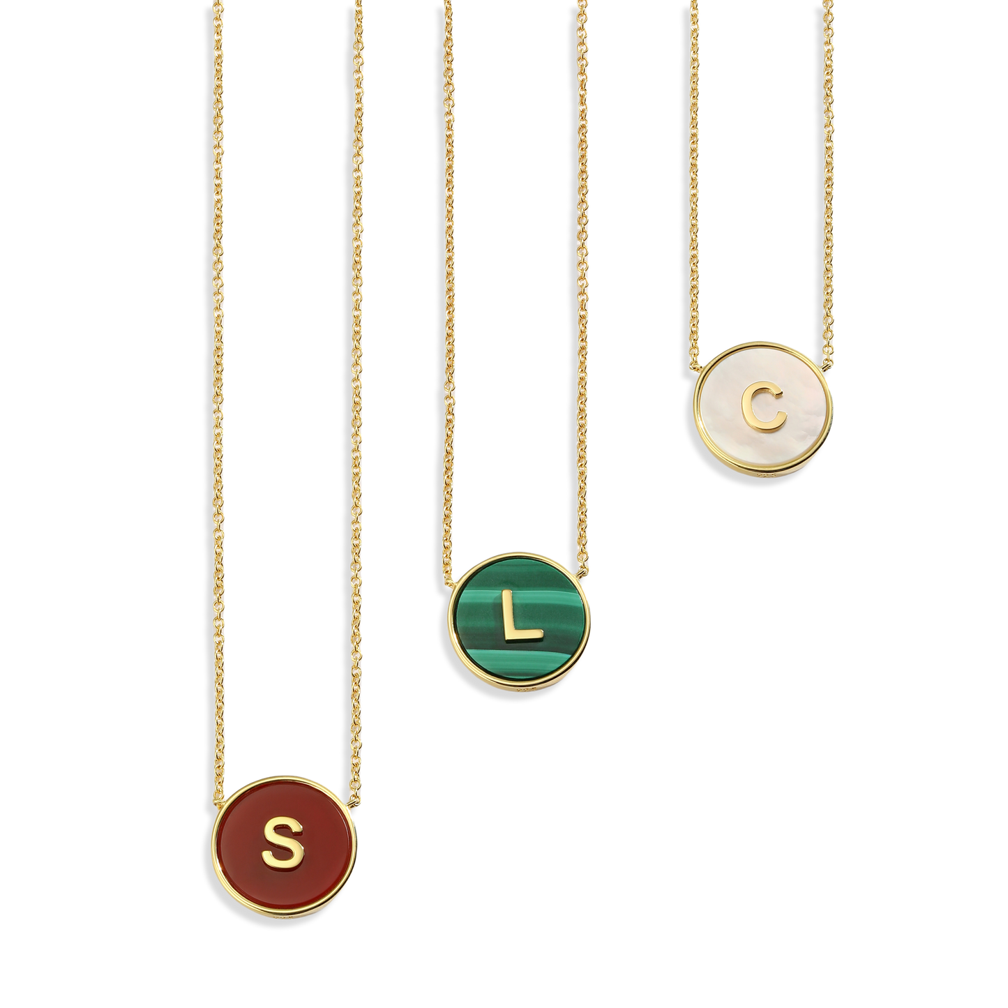18k Gold Plated Silver Pearl Zodiac Necklace SS25N002G