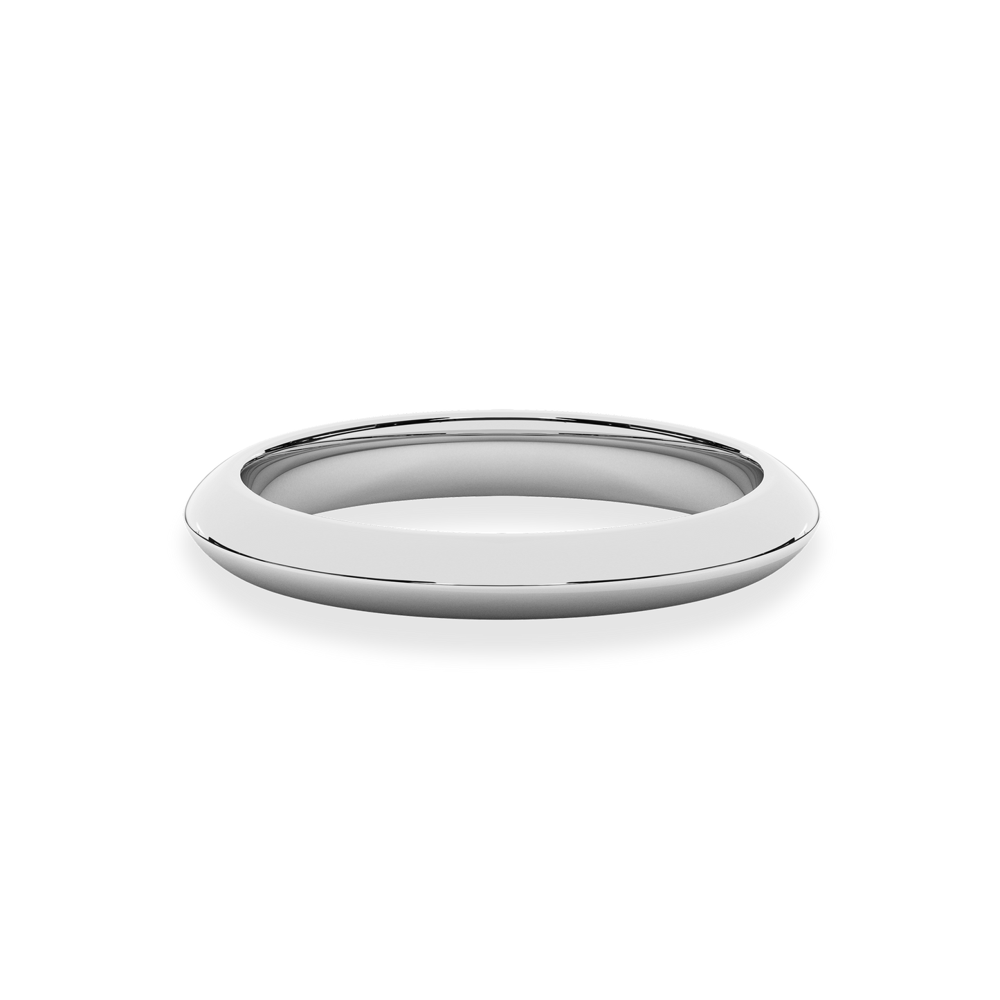14K White Gold Classic Wedding band