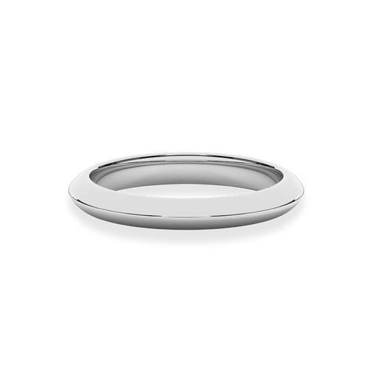 14K White Gold Classic Wedding band