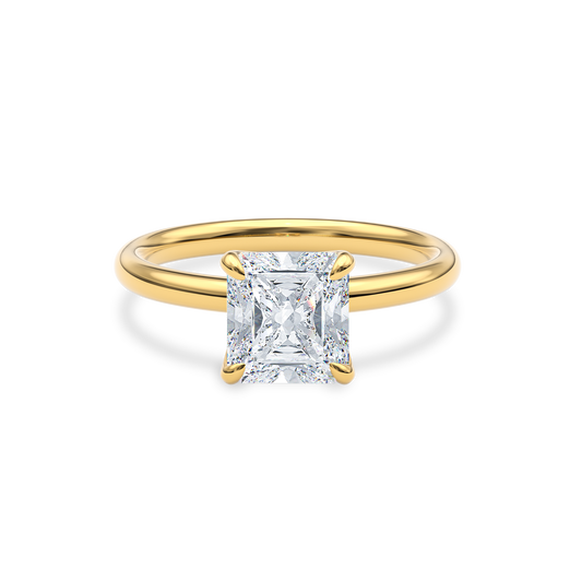 Dia Solitaire Engagement Ring Radiant•Yellow Gold