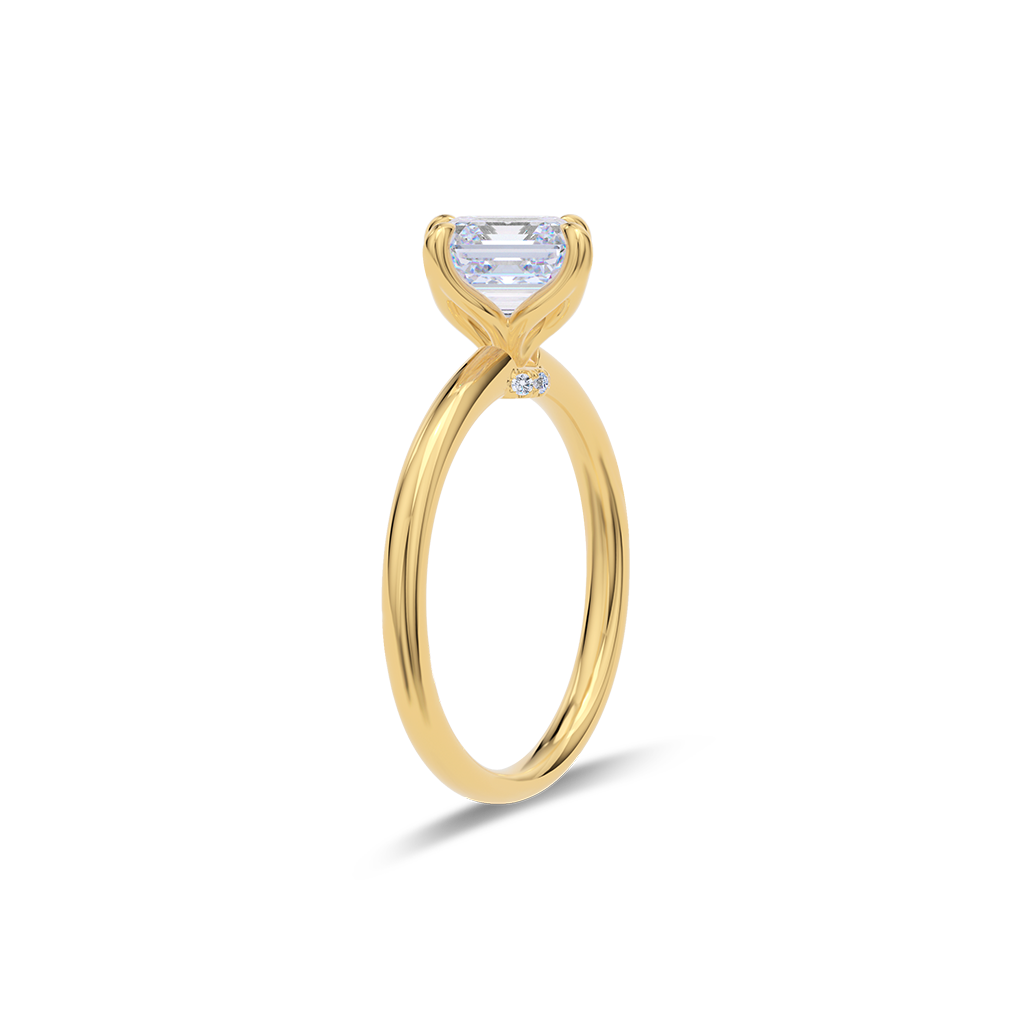 Dia Solitaire Engagement Ring Radiant•Yellow Gold