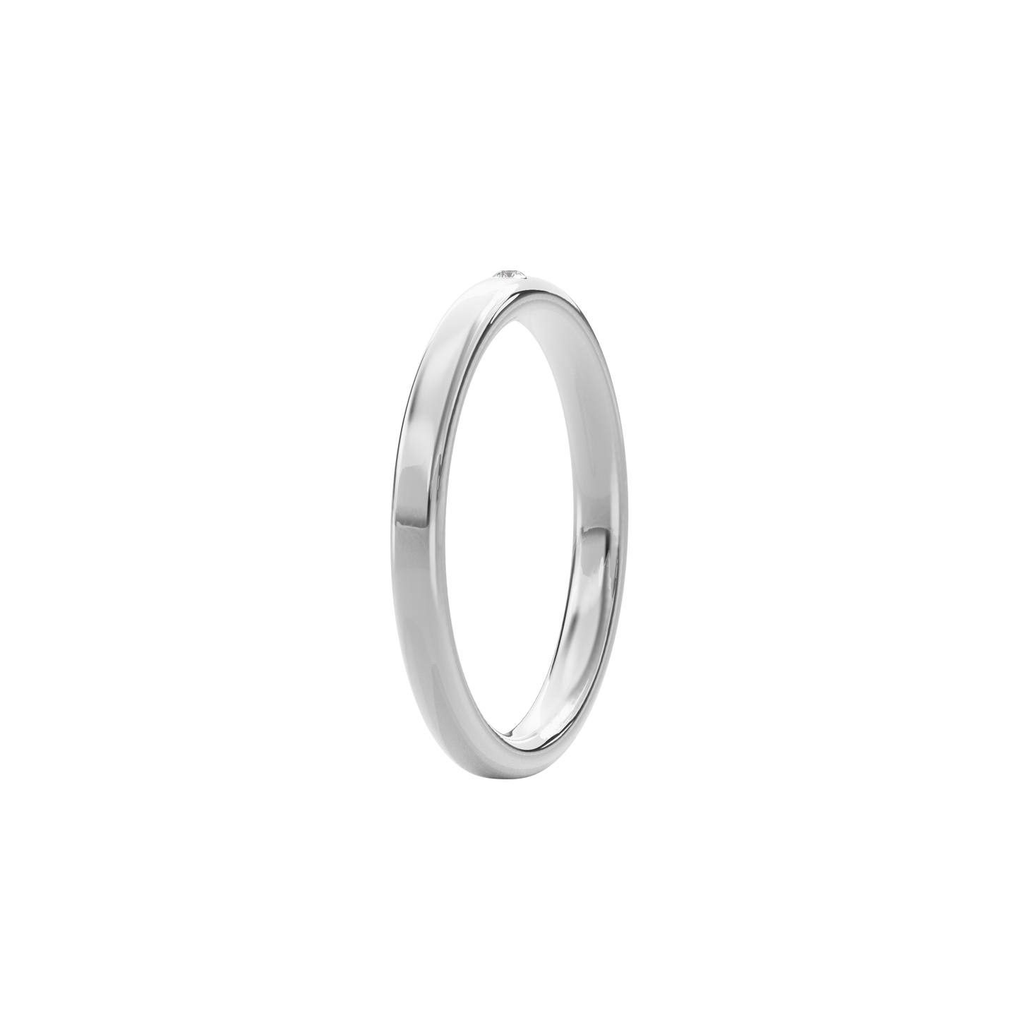 Wedding Bands Diamond Accent Band 2.2mm•White Gold