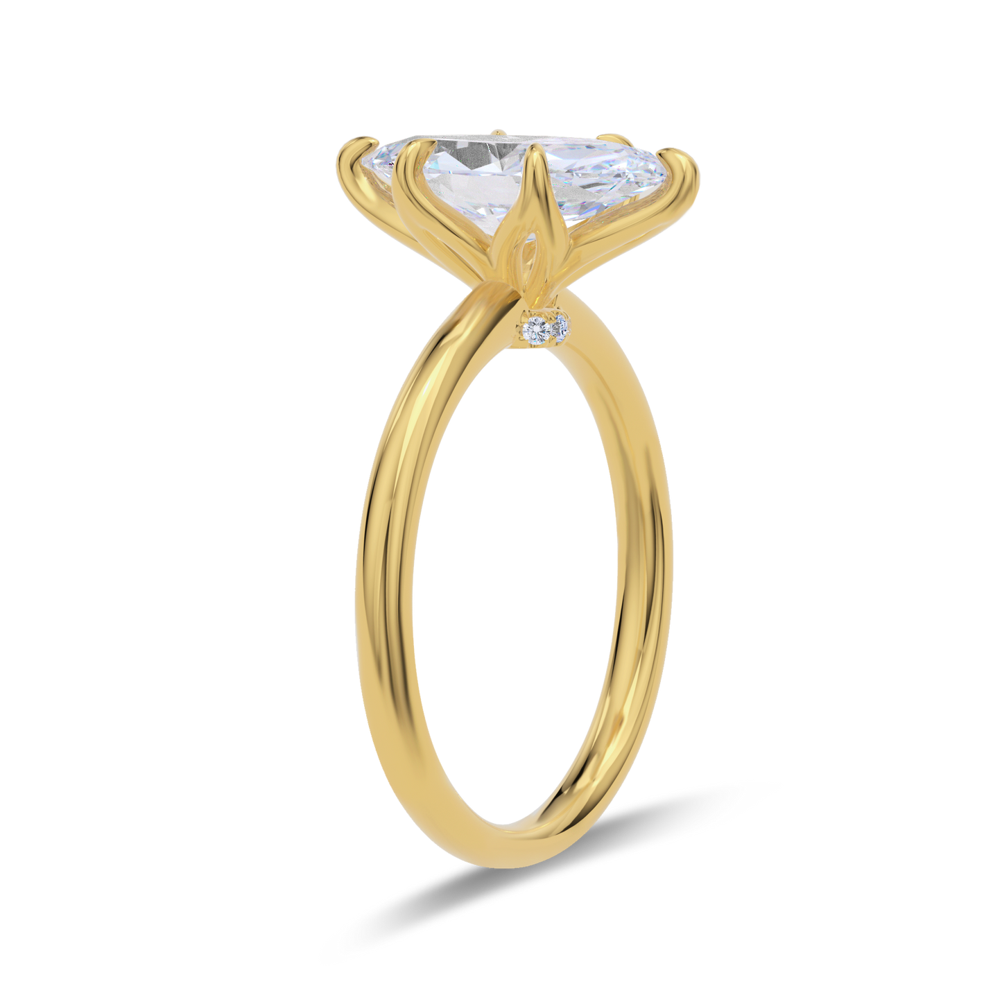 Dia Solitaire Engagement Ring Marquise•Yellow Gold