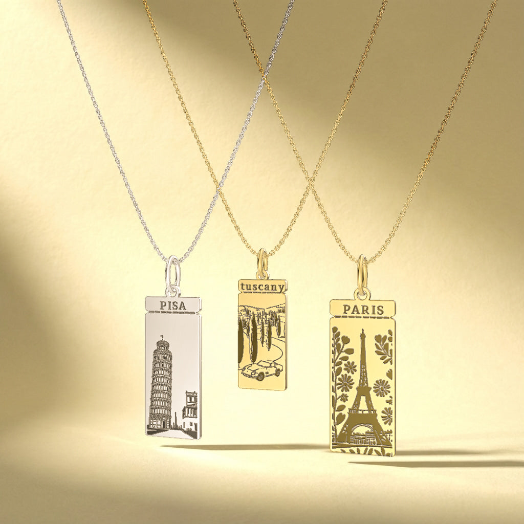 Classic Man Boarding Ticket Necklace SN003M