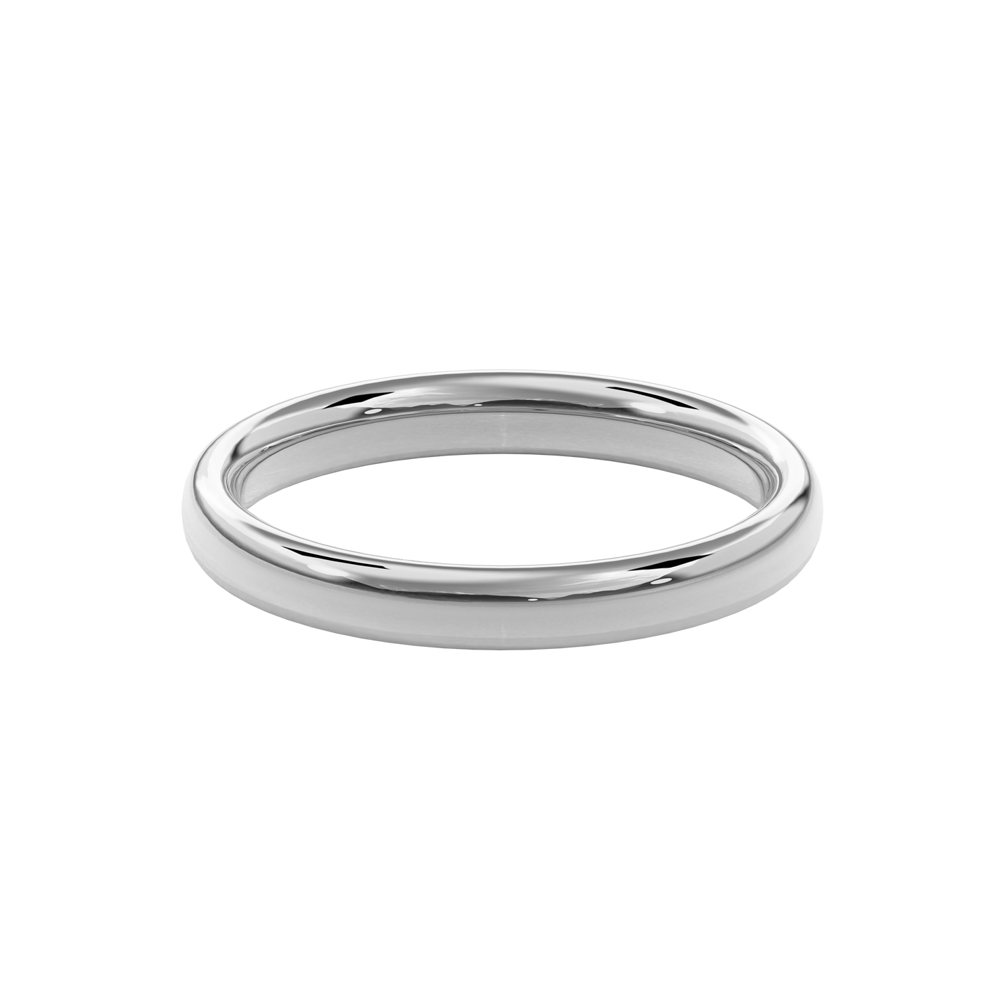 Wedding Bands Round Band 3.3mm•White Gold