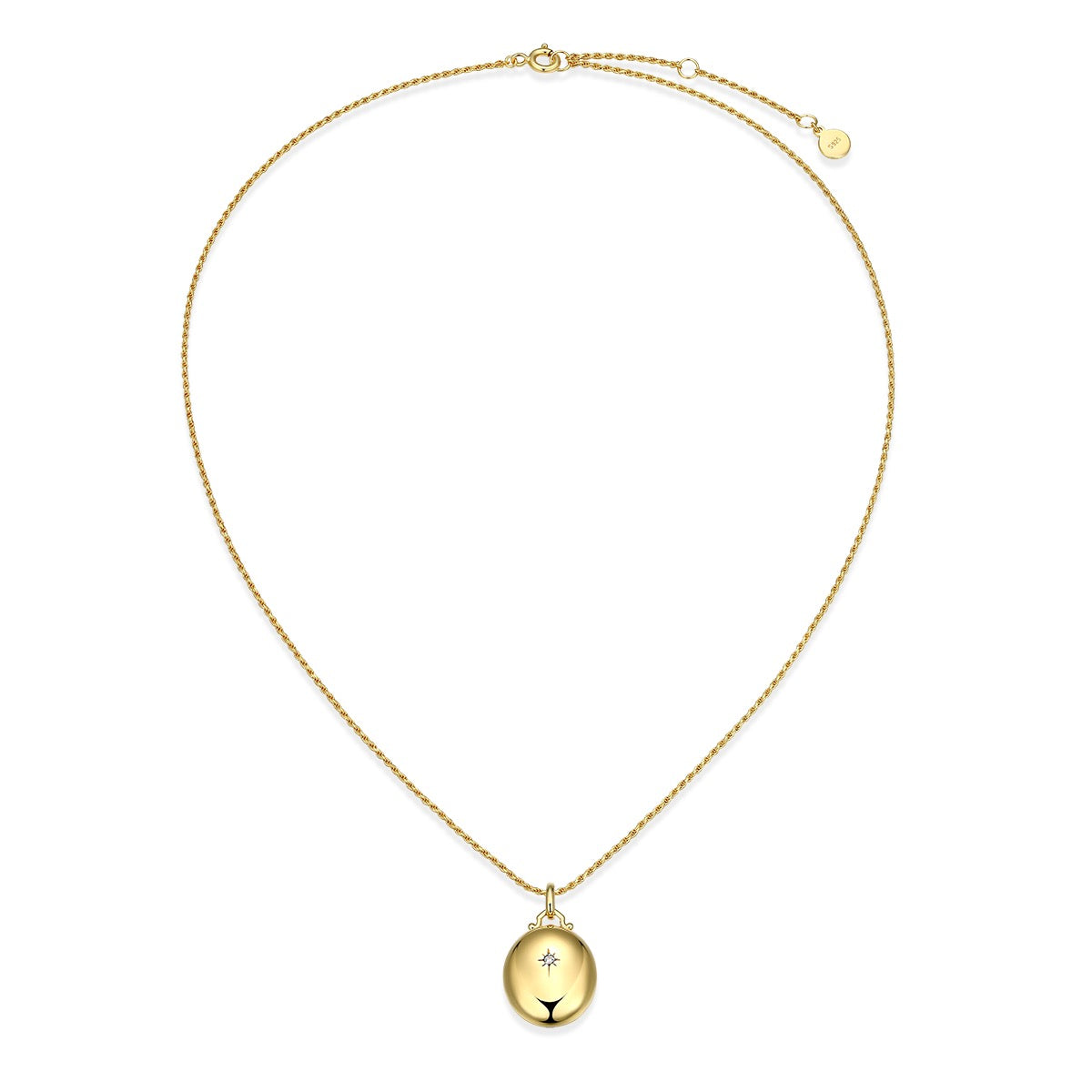 18K Gold Plated Luna Glow  Whisper Locket SN008G