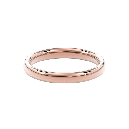 Wedding Bands Round Band 3.3mm•Rose Gold