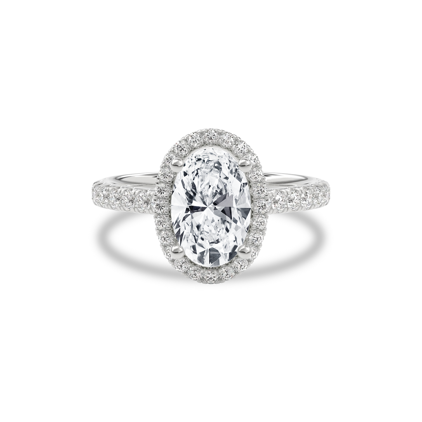 Elara Infinity Engagement Ring Oval•White Gold